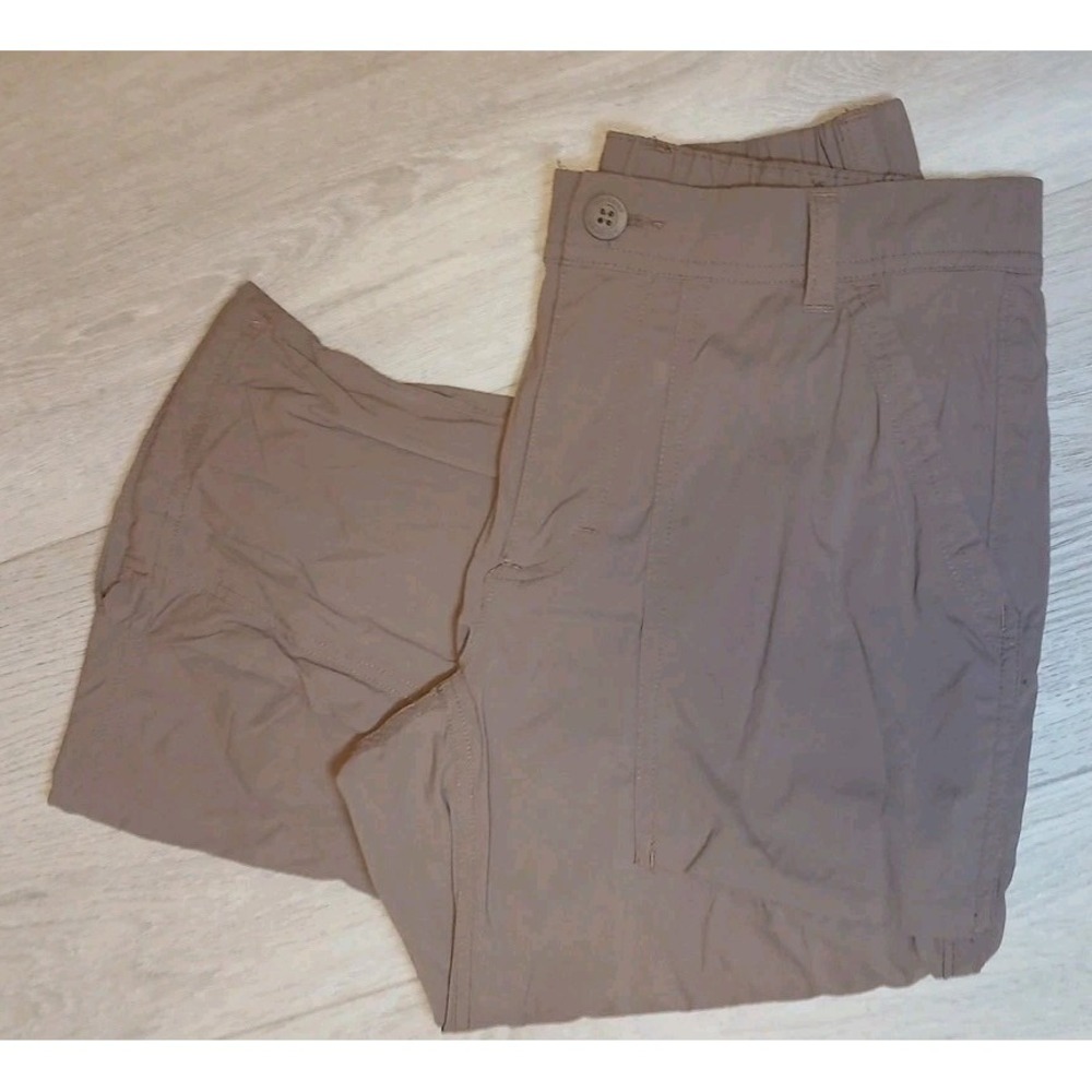 REI CO-OP Beige Brown Nylon Stretch Hike Travel Packable Chino Pants Size 2 - Picture 2 of 12